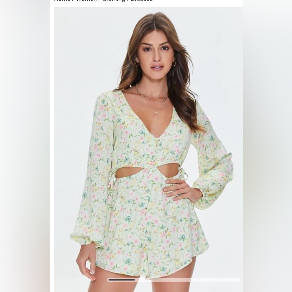 Forever 21 Floral Romper